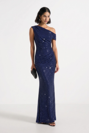 Aurex Gown – Navy Blue