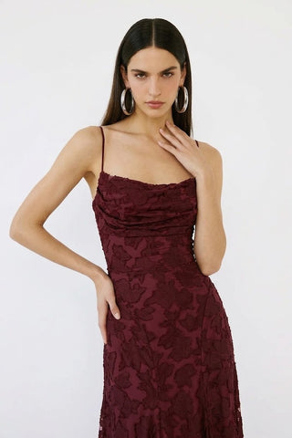Roselle Gown – Bordeaux Velvet