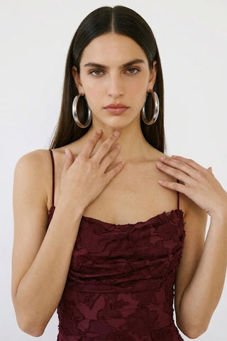 Roselle Gown – Bordeaux Velvet