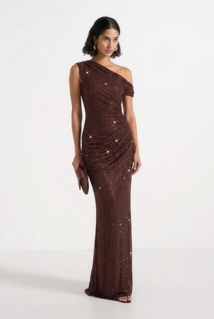 Aurex Gown – Brown