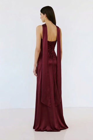 Solara Gown – Deep Garnet