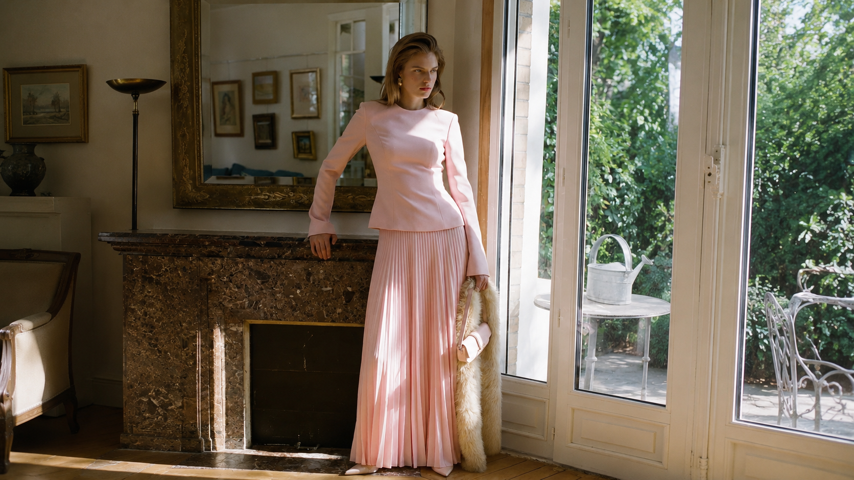 Woman wearing an evening dress