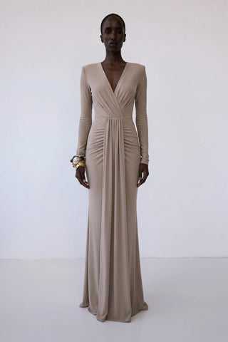 Larissa Gown – Sand Beige