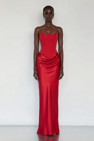 Maggie Maxi Dress – Red