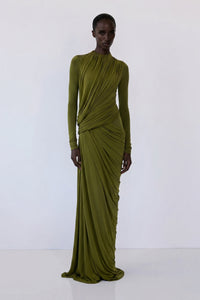 Zuri Gown – Olive Green