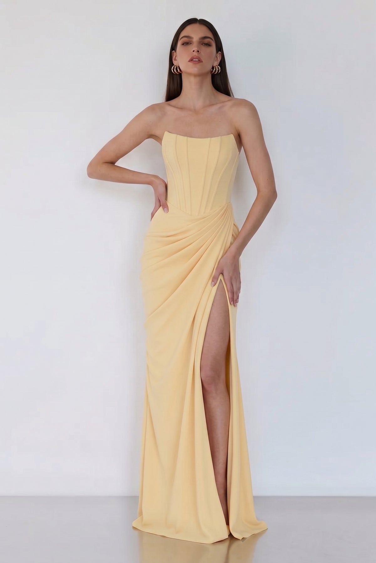 Avielle Gown – Butter Yellow