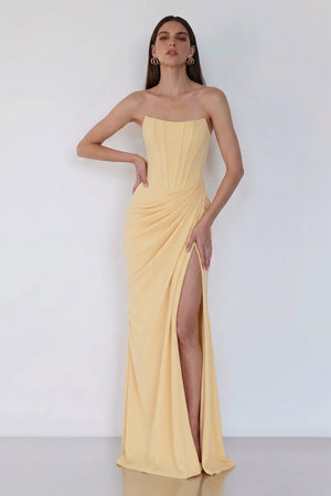 Avielle Gown – Butter Yellow