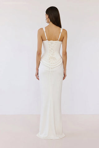 Nocturne Corset Gown – White