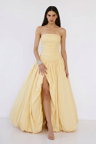 Isotta Gown – Butter Yellow