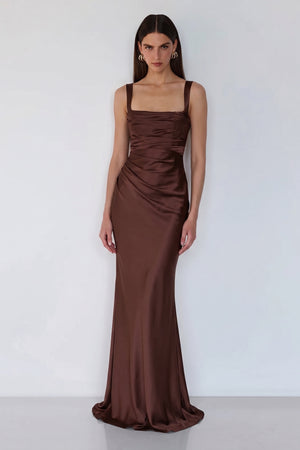 Regalia Gown – Plum Brown