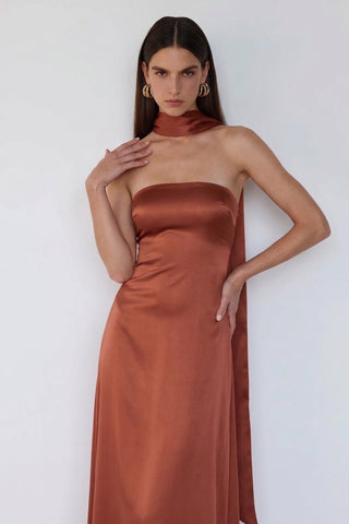Solara Gown – Rust