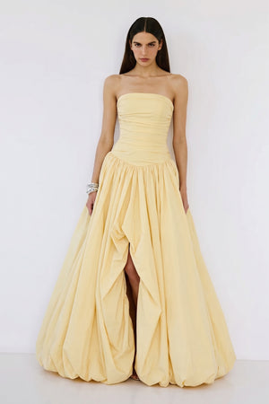 Isotta Gown – Butter Yellow
