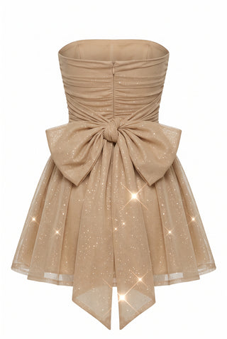 Aurorae Sparkle Dress – Champagne Blush