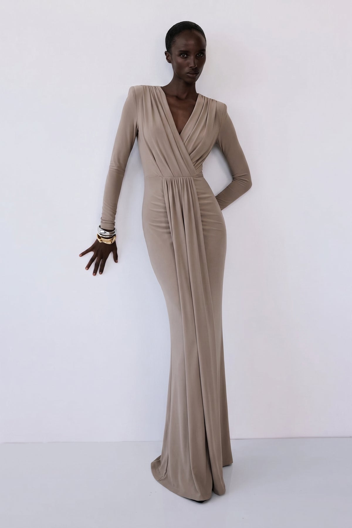 Larissa Gown – Sand Beige