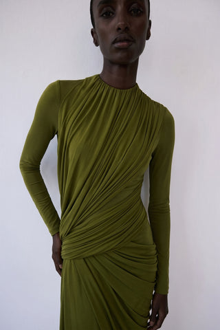 Zuri Gown – Olive Green