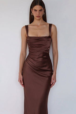 Regalia Gown – Plum Brown