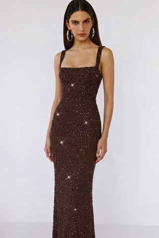 Alessia Gown – Plum Brown