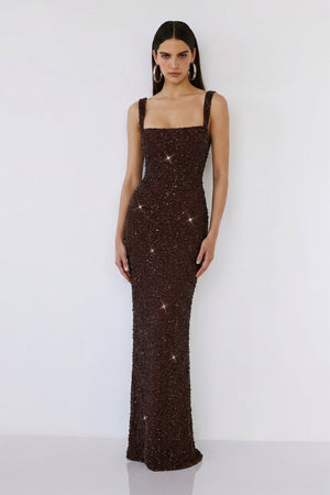 Alessia Gown – Plum Brown