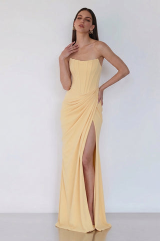 Avielle Gown – Butter Yellow