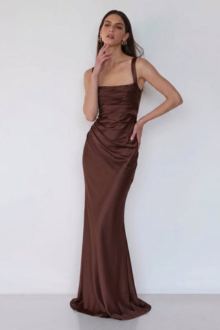 Regalia Gown – Plum Brown