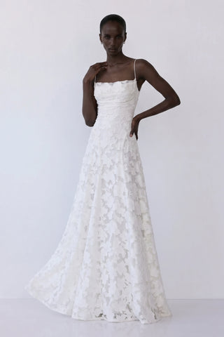 Roselle Gown – Ivory White