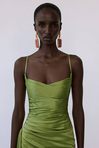 Lysandra Gown – Olive Green