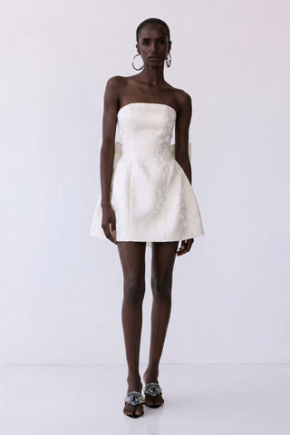 Rosabelle Mini Dress – Ivory Petal