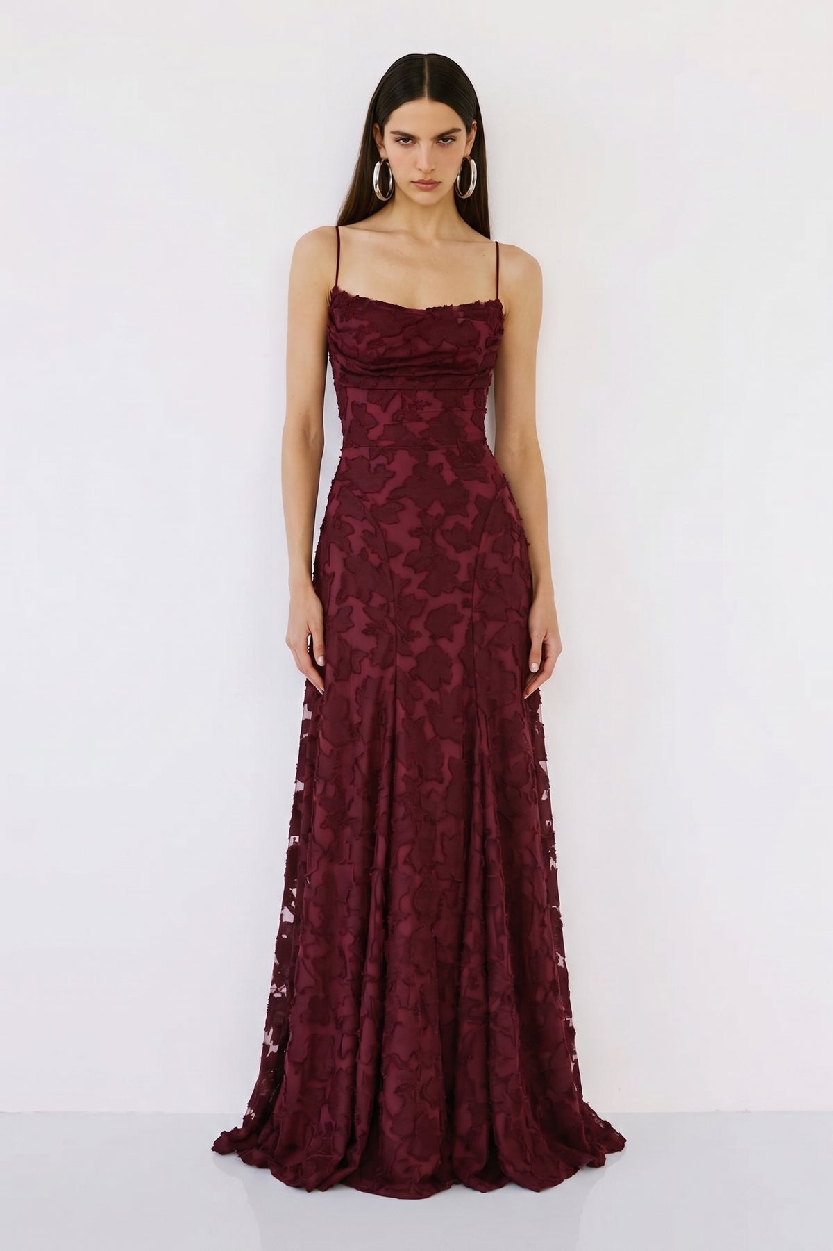 Roselle Gown – Bordeaux Velvet
