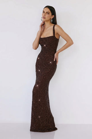 Alessia Gown – Plum Brown