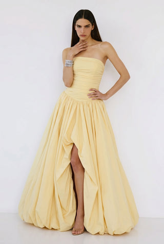 Isotta Gown – Butter Yellow