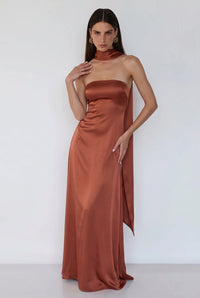 Solara Gown – Rust