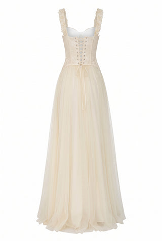 Celeste Romantic Corseted Dress – Buttercream Glow