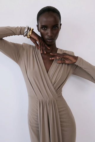Larissa Gown – Sand Beige