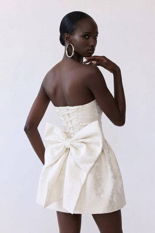 Rosabelle Mini Dress – Ivory Petal