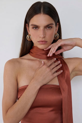Solara Gown – Rust