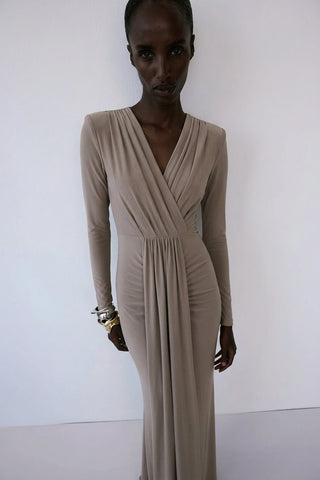 Larissa Gown – Sand Beige