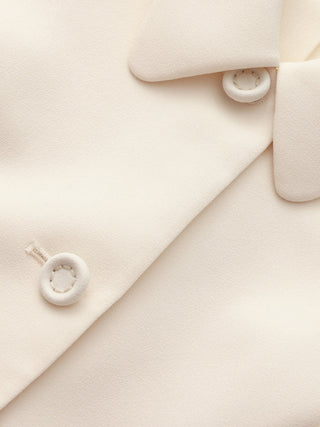 Adelise Tailored Shirt – Ivory Pearl
