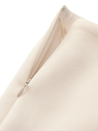 Colette Tailored Mini Skirt – Ivory Pearl
