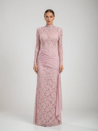 Velina Noir Amira Dusty Rose Event Dress – dress product photo