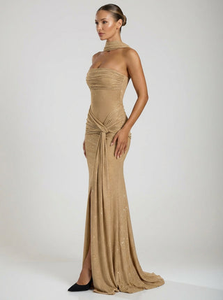 Astryx Sparkle Gown – Gold Sparkle