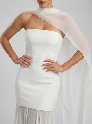 Aurelia Veil Gown – Ivory