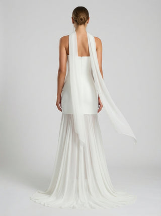 Aurelia Veil Gown – Ivory