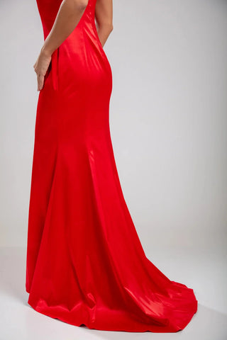 Carmine Gown – Flame Red
