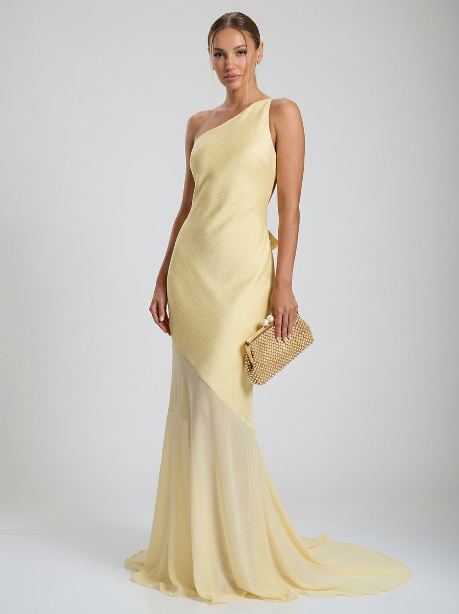 Dominion Gown – Lemon Yellow