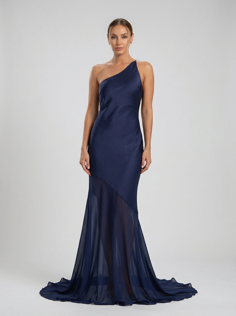 Dominion Gown – Navy Blue
