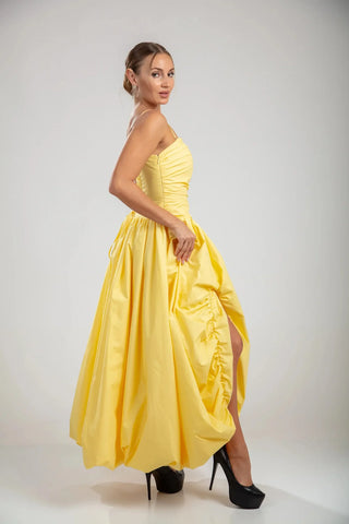 Isotta Gown – Butter Yellow