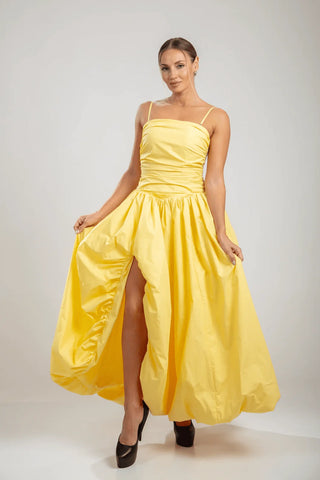 Isotta Gown – Butter Yellow