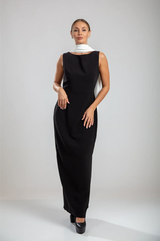 Noctyra Maxi Dress – Eclipse Black