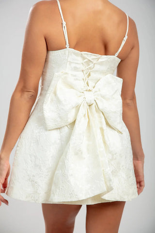 Rosabelle Mini Dress – Ivory Petal