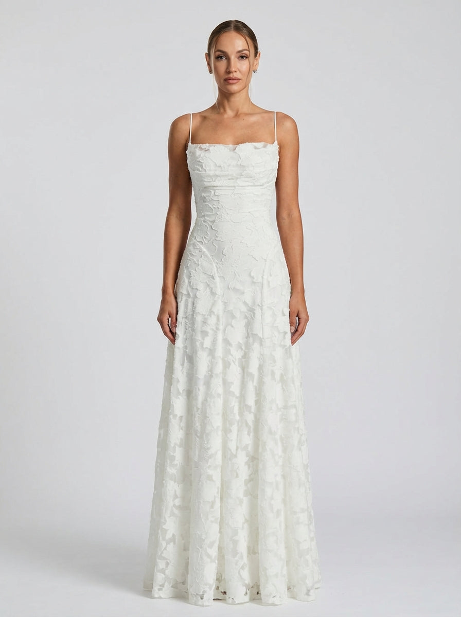 Roselle Gown – Ivory White